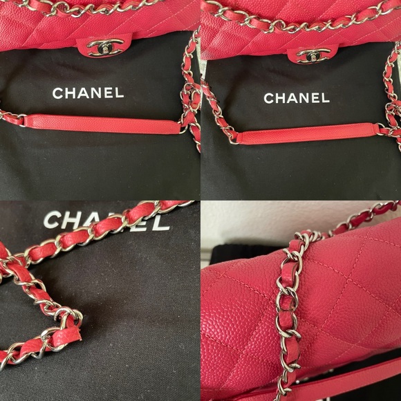 Chanel pink caviar small east flap - Picture 16 of 17
